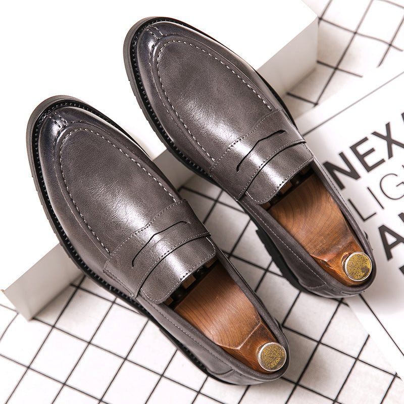 Edward - Elegant Penny Loafers with Round Toe for Men