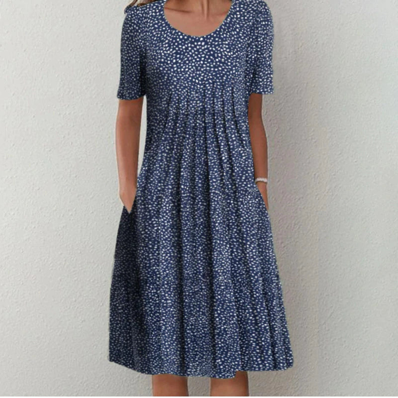 Erin - Stylish dress with subtle floral design