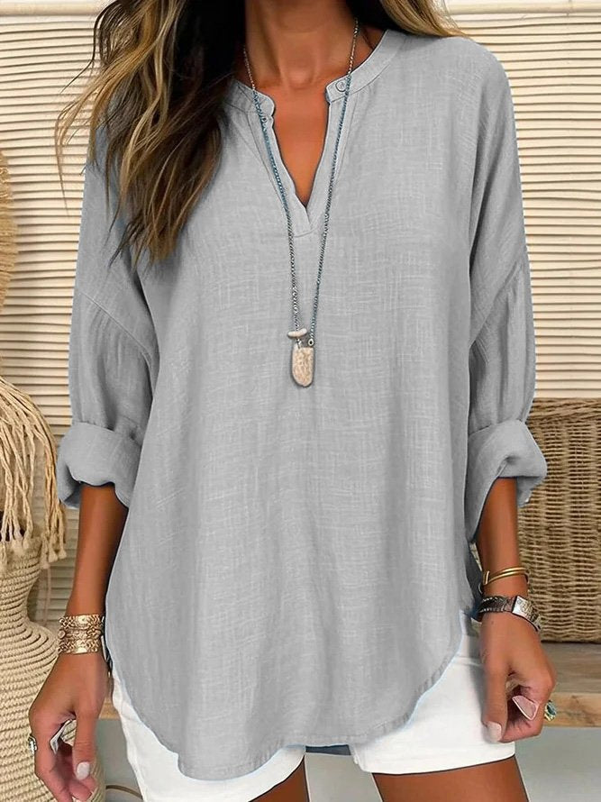 Eliza - Women's Casual Linen Blouse
