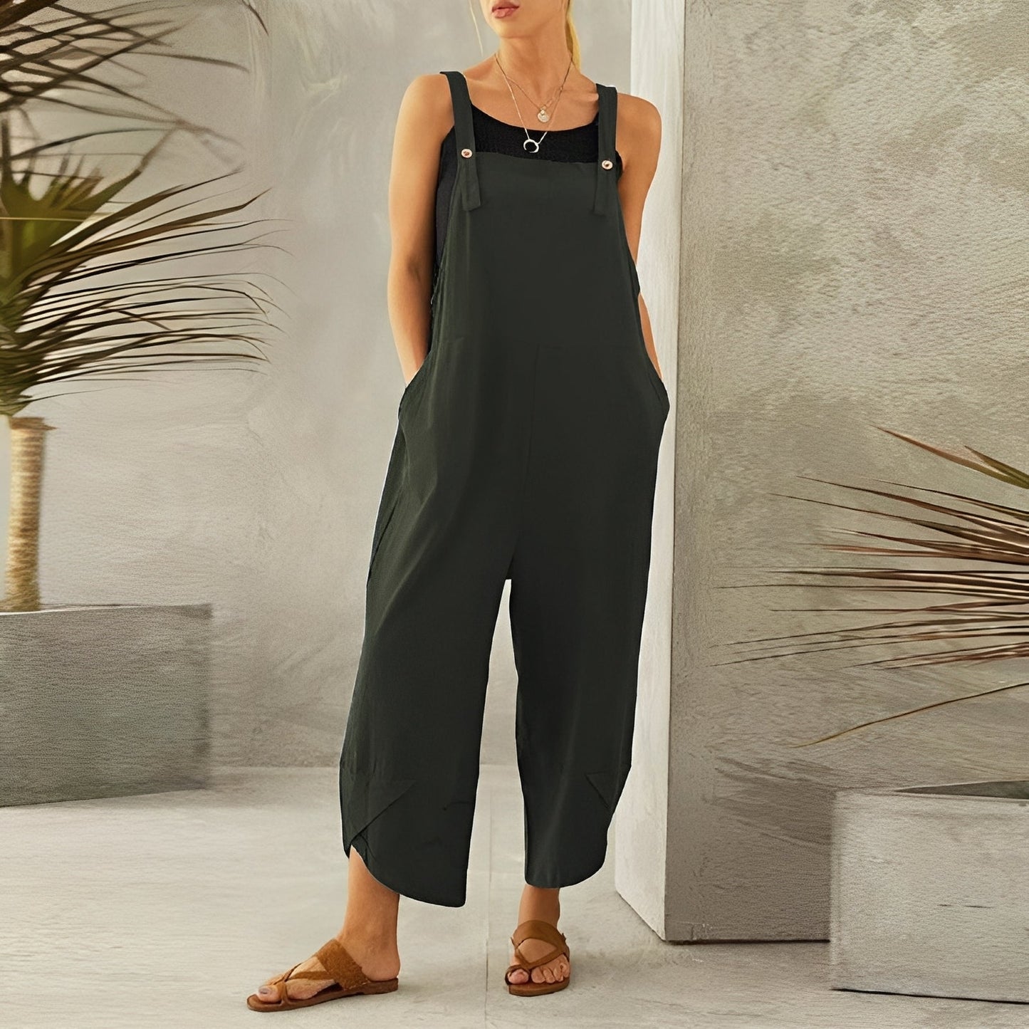 Gabrielle - Casual wide-leg jumpsuit for women