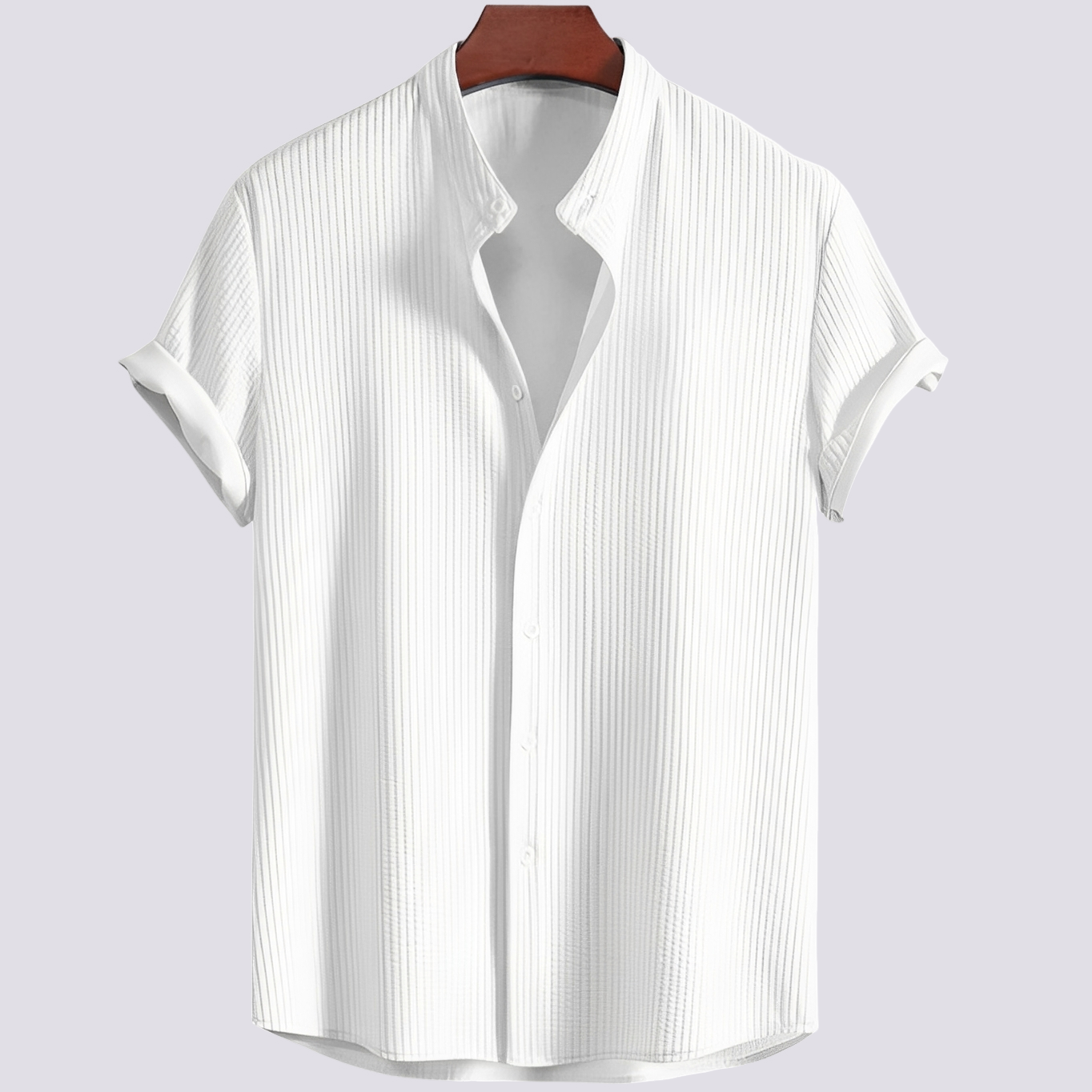 Johnny - Casual, loose-fitting ribbed shirt for men