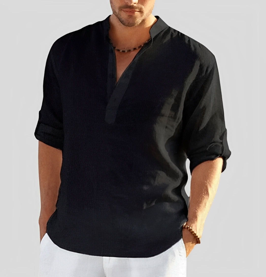 Cordell - Men's Linen Shirt with a Relaxed Fit