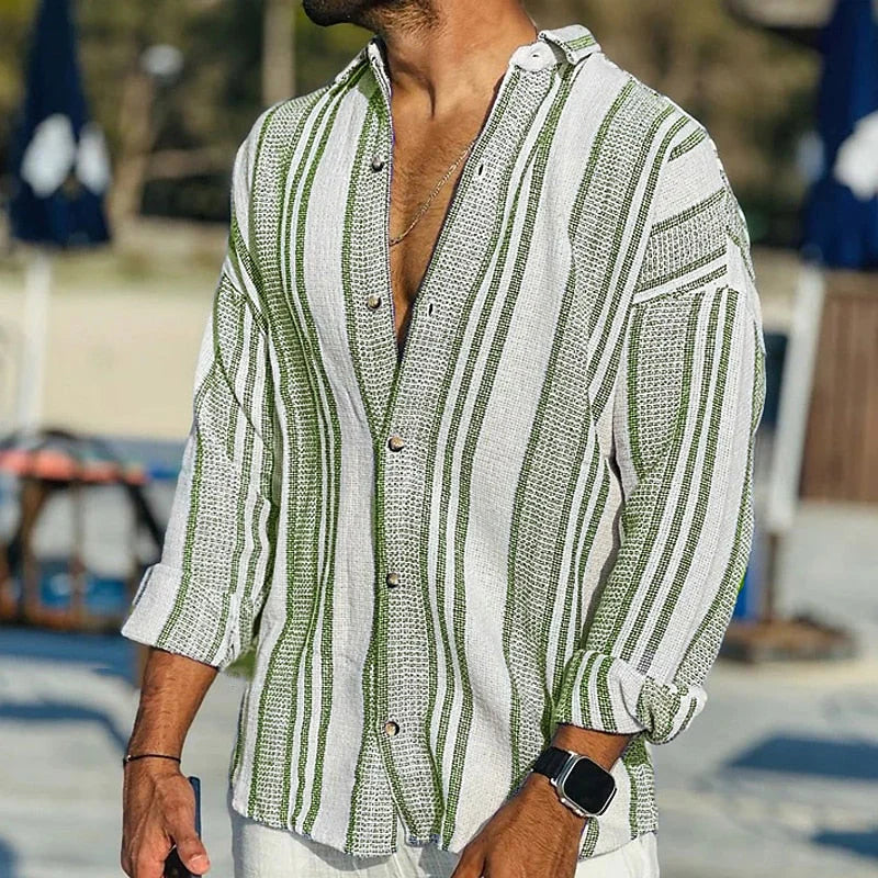 Oliver - Men's light summer linen shirt