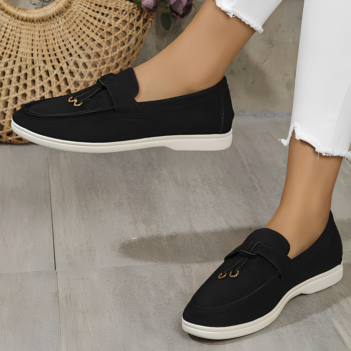 Euna - Chic women's slip-on loafers