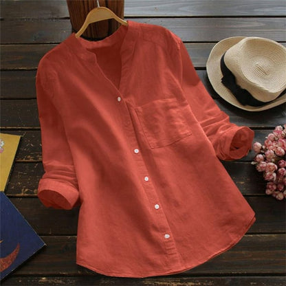 Elma - A relaxed and roomy linen and cotton shirt