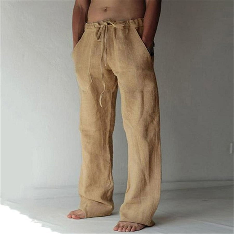 Benjamin - Men's Solid Color Linen Pants