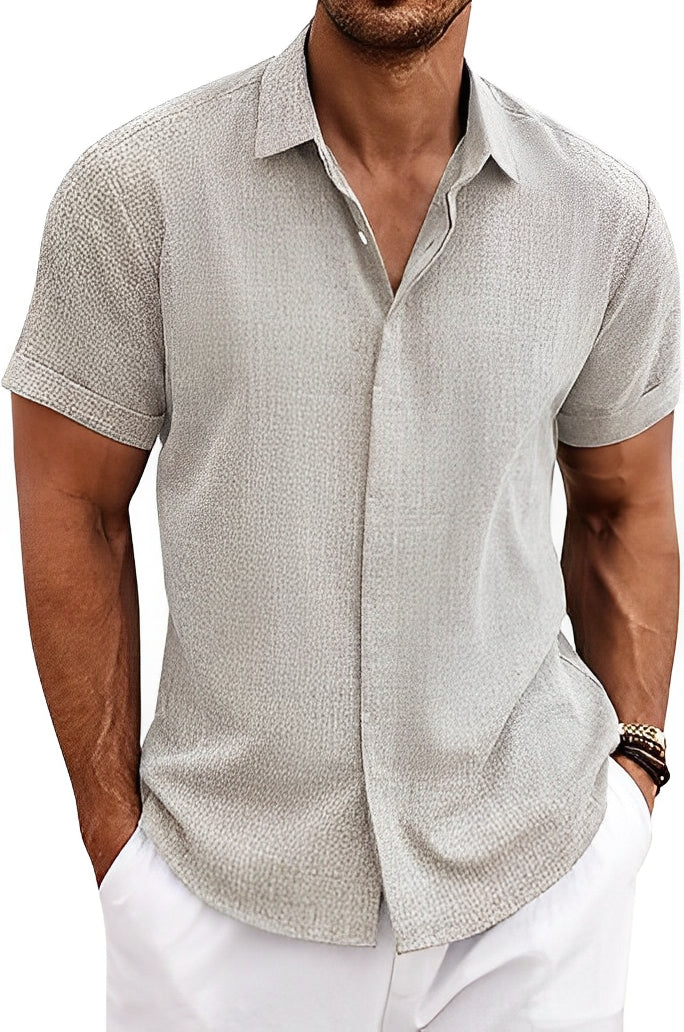 Denzil - Men's breathable short sleeve shirt