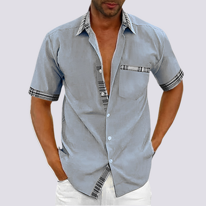 Jonathan - Men's Casual Button-Up Short Sleeve Shirt