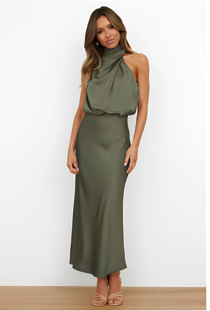 Marley - Chic Women's Evening Satin Dress