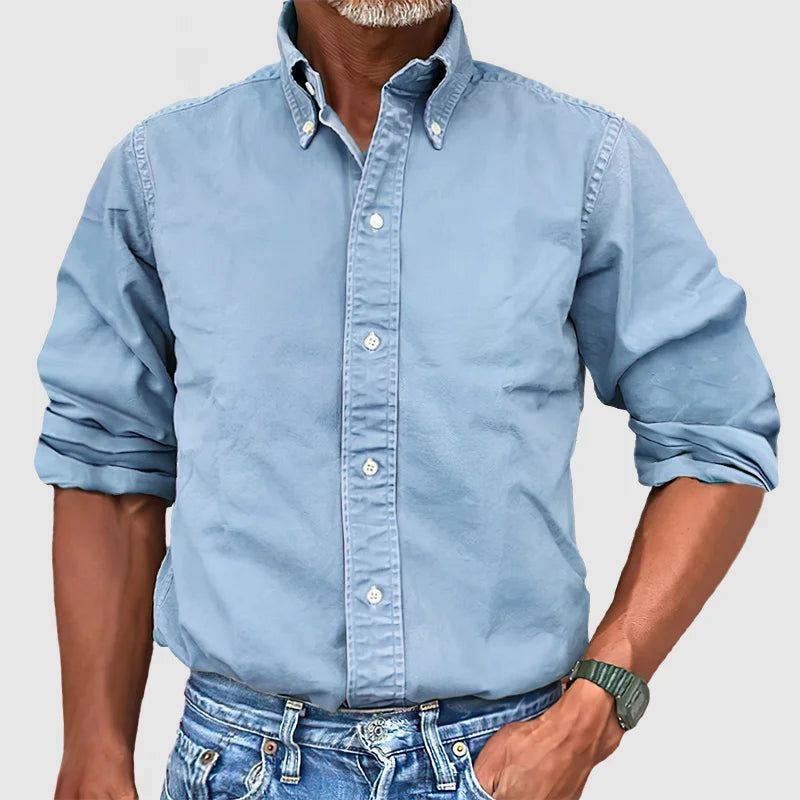 Vince – Classic men's shirt with a worn look