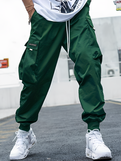 Eddy - Casual, loose-fitting cargo pants with drawstring for men