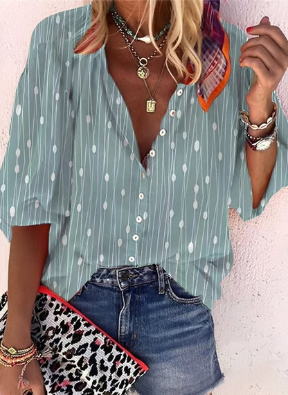 Kristina - Colorful, loose-fitting blouse for women