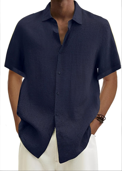 Richard - Casual, loose-fitting button-up shirt for men
