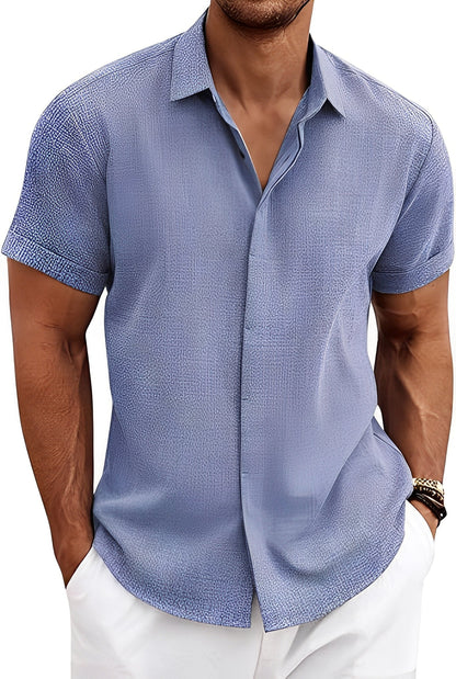 Denzil - Men's breathable short sleeve shirt