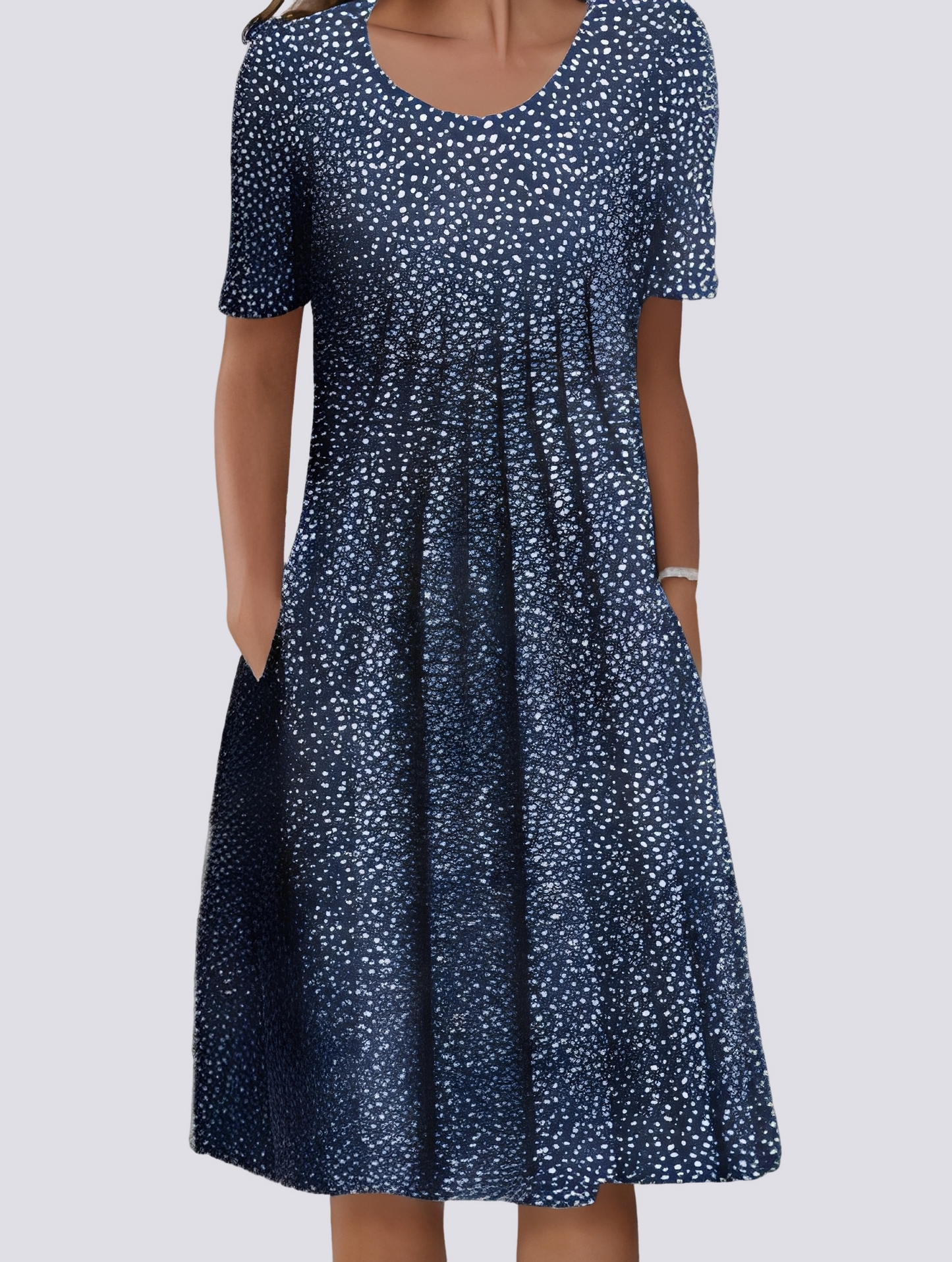 Aminah - Relaxed Dress with Flower Design for Women