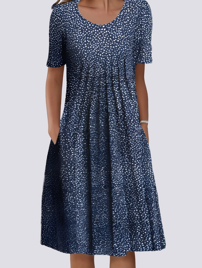 Aminah - Relaxed Dress with Flower Design for Women