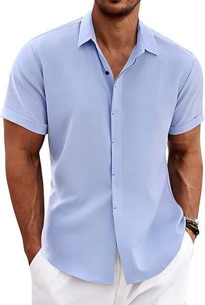 Denzil - Men's breathable short sleeve shirt