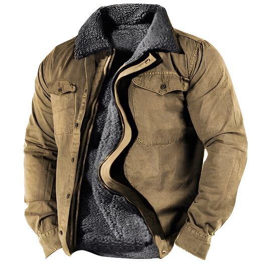 Hubert - Men's Jacket in Classic Design with Sherpa Lining