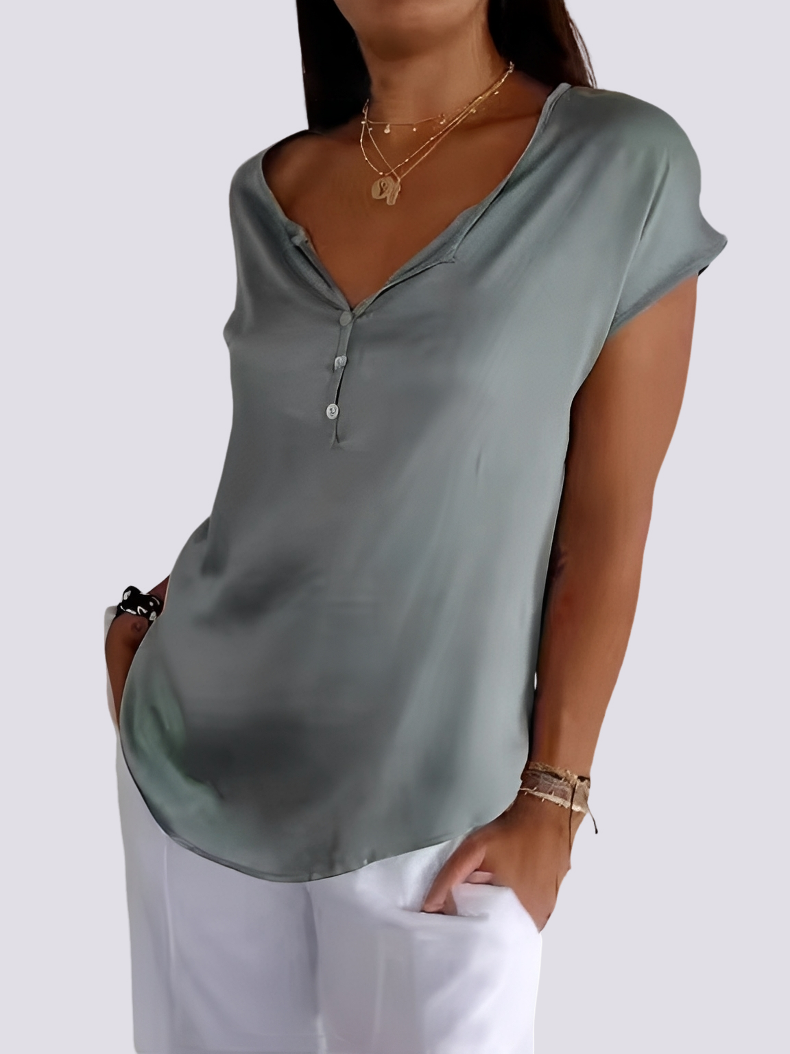 Angela - Casual short-sleeve top for women