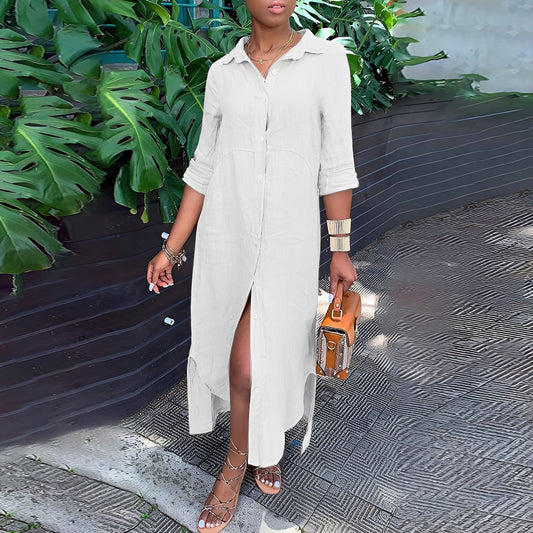 Brianna - Casual, loose-fitting long dress for women