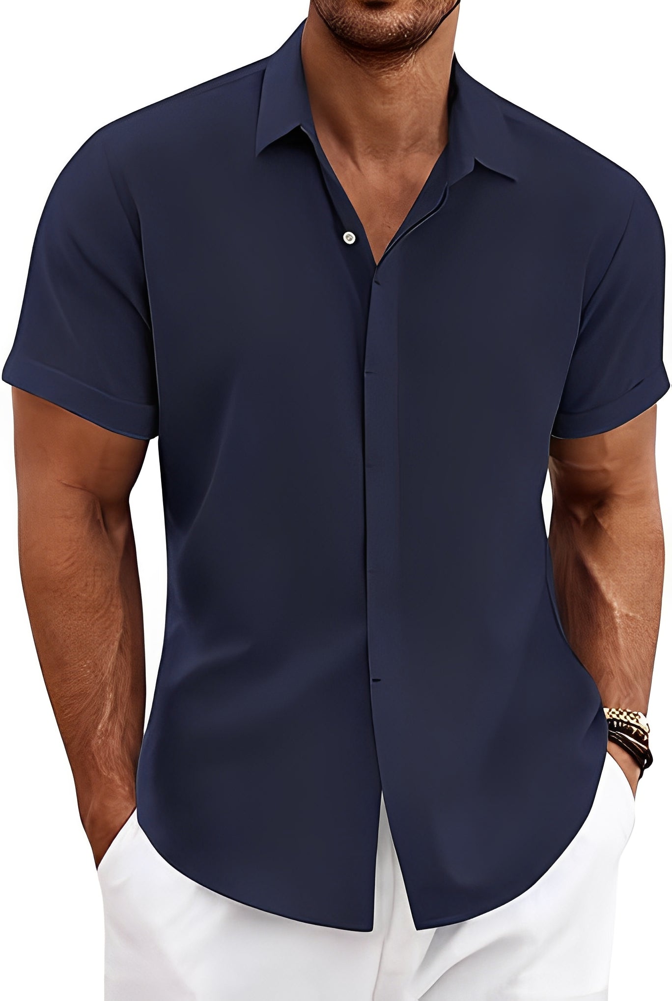 Denzil - Men's breathable short sleeve shirt
