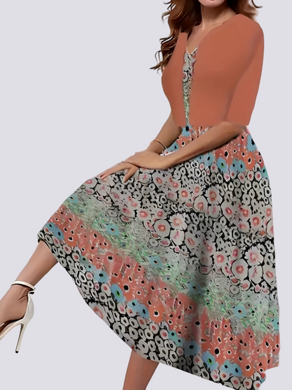 Jessica - Trendy two-piece outfit with long dress for women