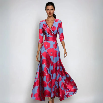 Emeline - Luxury Floral Wrap Dress