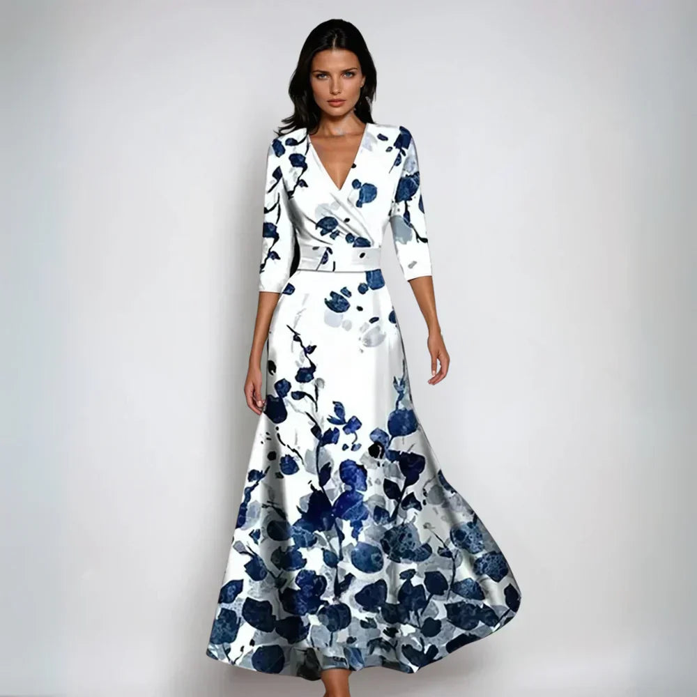 Emeline - Luxury Floral Wrap Dress