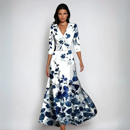 Emeline - Luxury Floral Wrap Dress