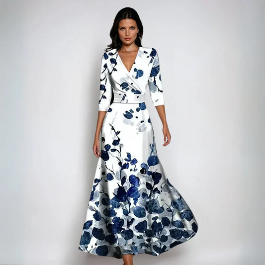 Emeline - Luxury Floral Wrap Dress
