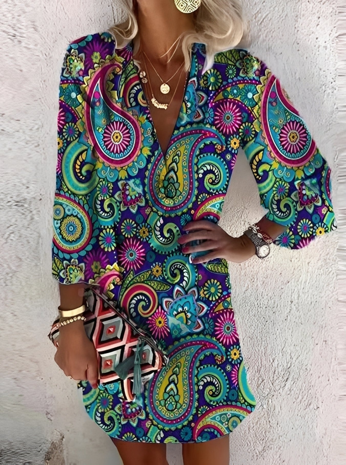 Shania - Chic Boho Minidress for Women