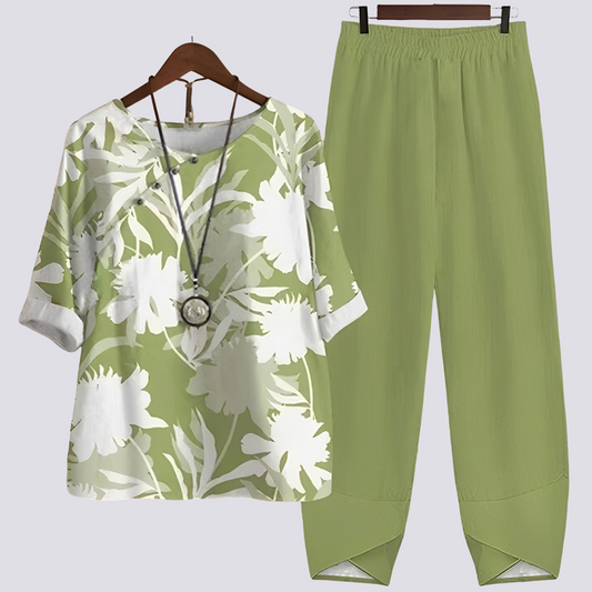 Jodie - Trendy, comfy set with print for women