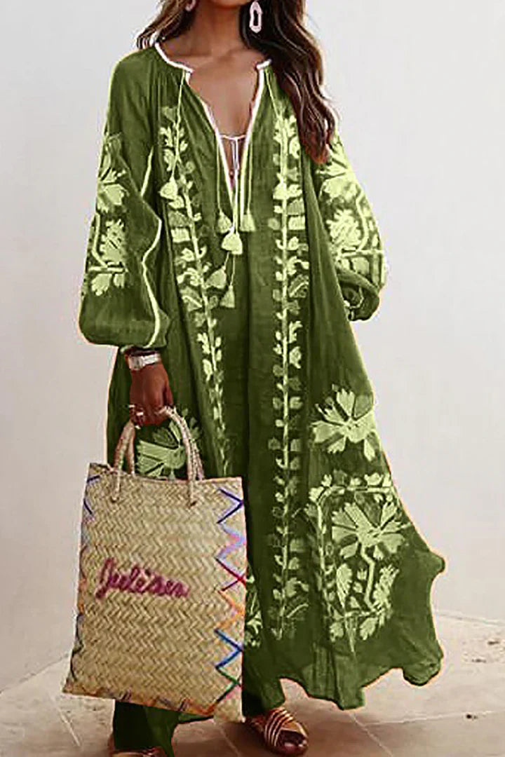 Nelia - Breezy Bohemian Floral Summer Dress