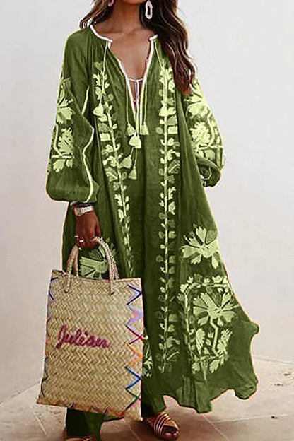 Nelia - Breezy Bohemian Floral Summer Dress