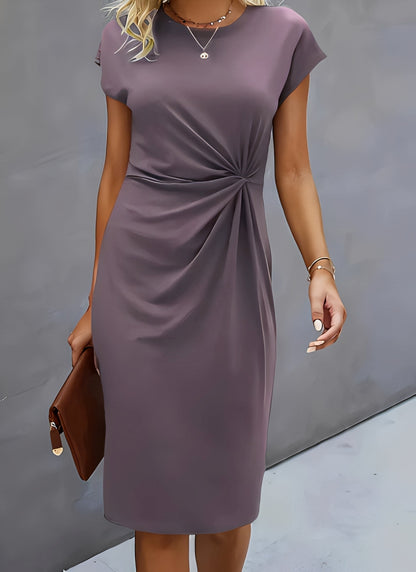 Christina - Elegant Dress with Knot Waist for Women