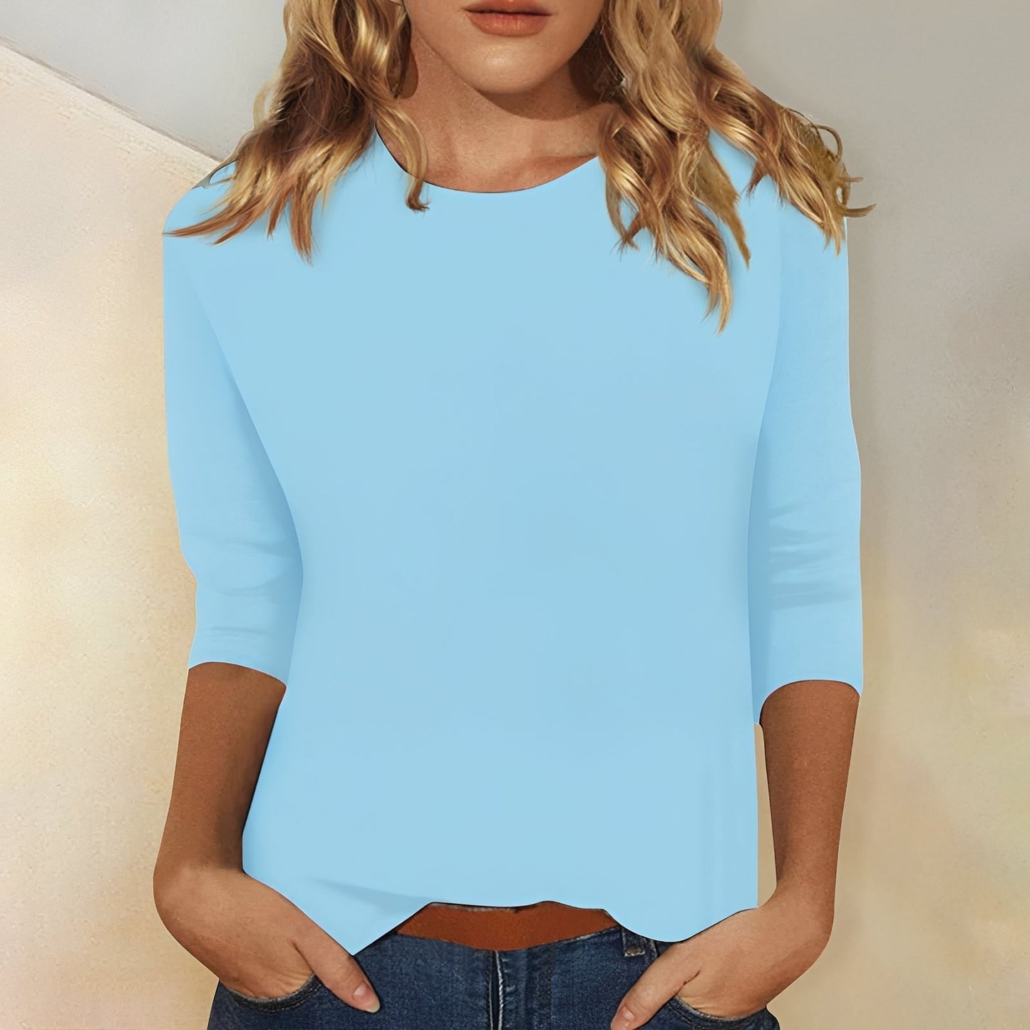 Kathryn - Casual shirt with 3/4 sleeves for women