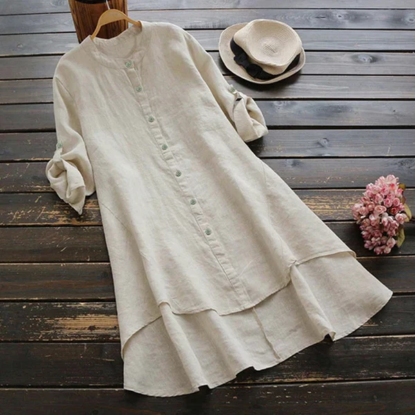 Magie - Linen Summer Dress: Fresh and Comfortable