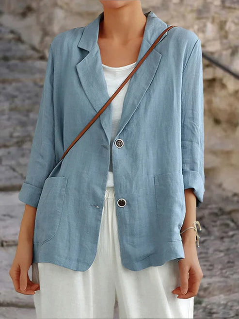 Ornella – Women's Linen Blazer with a Relaxed Summer Fit