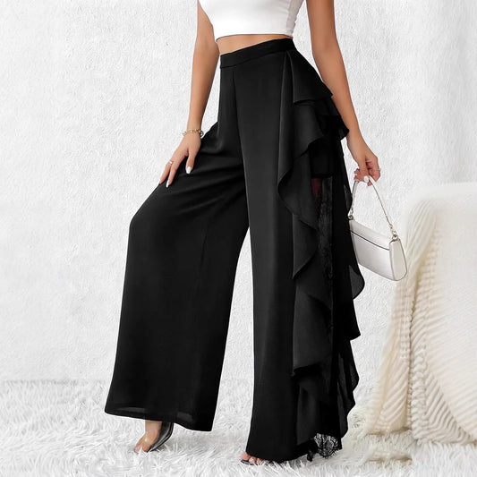 Melanie - Stylish high-waisted wide-leg pants for women