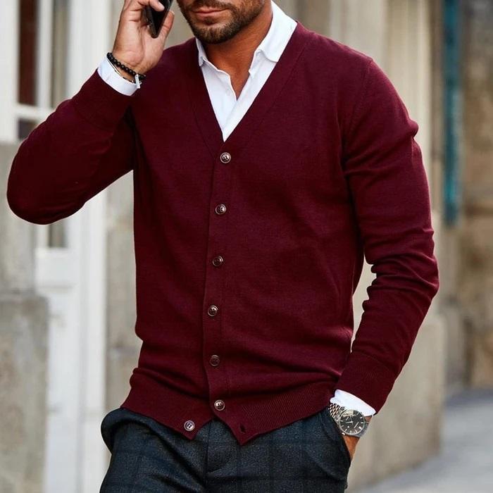 Aamir - Men's Cardigan – Comfort and Timeless Style
