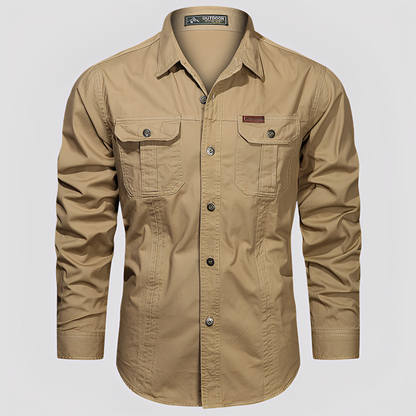 Ranulph – Comfortable Long-Sleeve Men’s Cargo Shirt