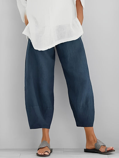 Alethea - Linen pants with a relaxed, casual style