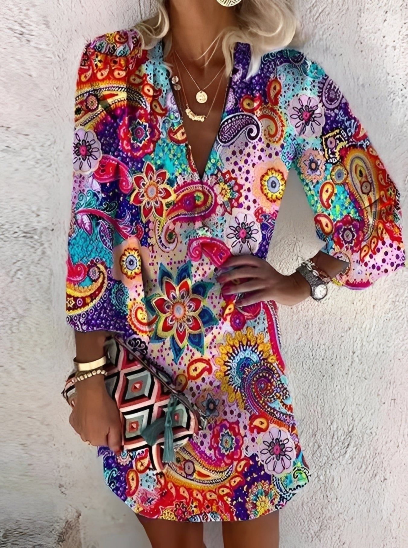 Shania - Chic Boho Minidress for Women