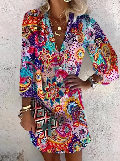 Shania - Chic Boho Minidress for Women