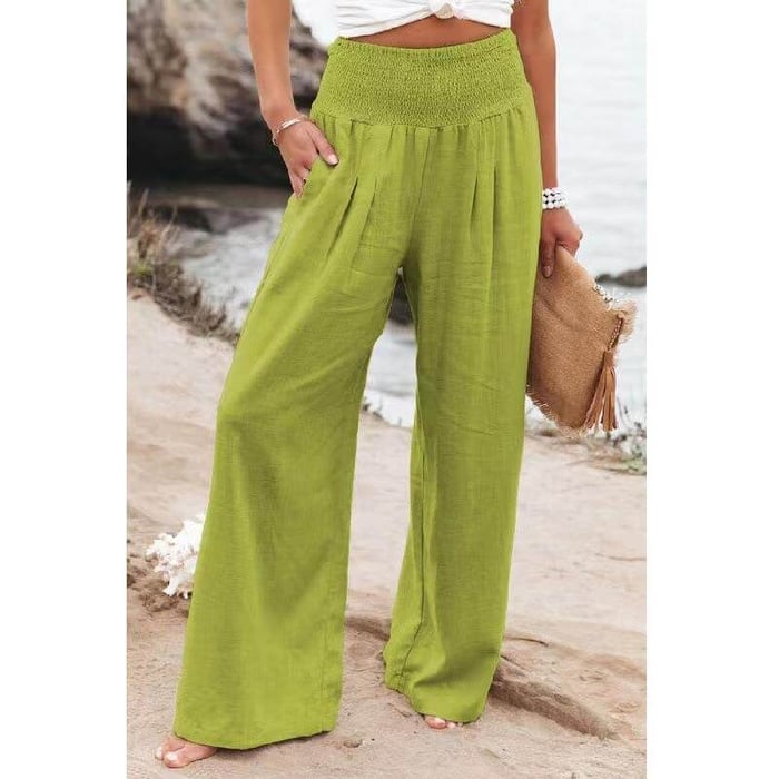 Quinley - Stretchy Linen Pants