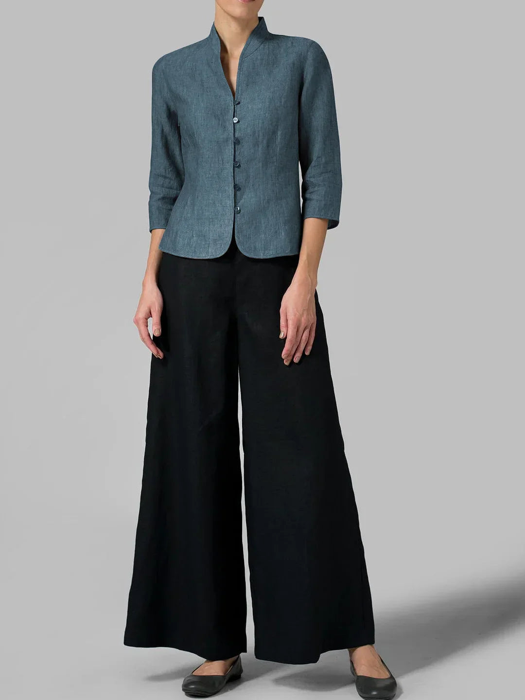 Brynna - Premium Women's Blouse with High Collar