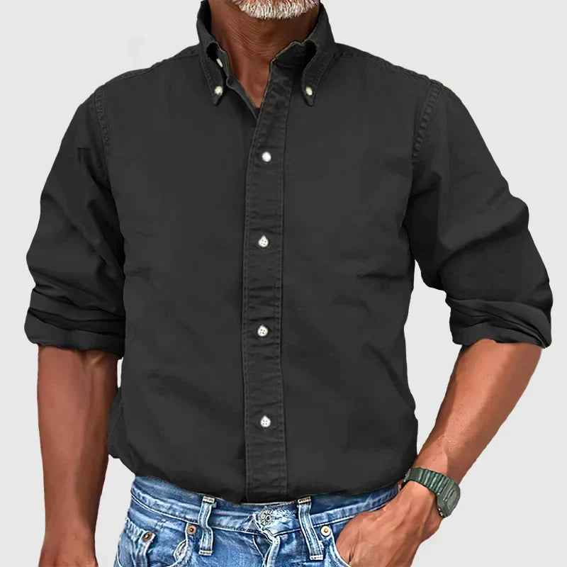 Vince – Classic men's shirt with a worn look