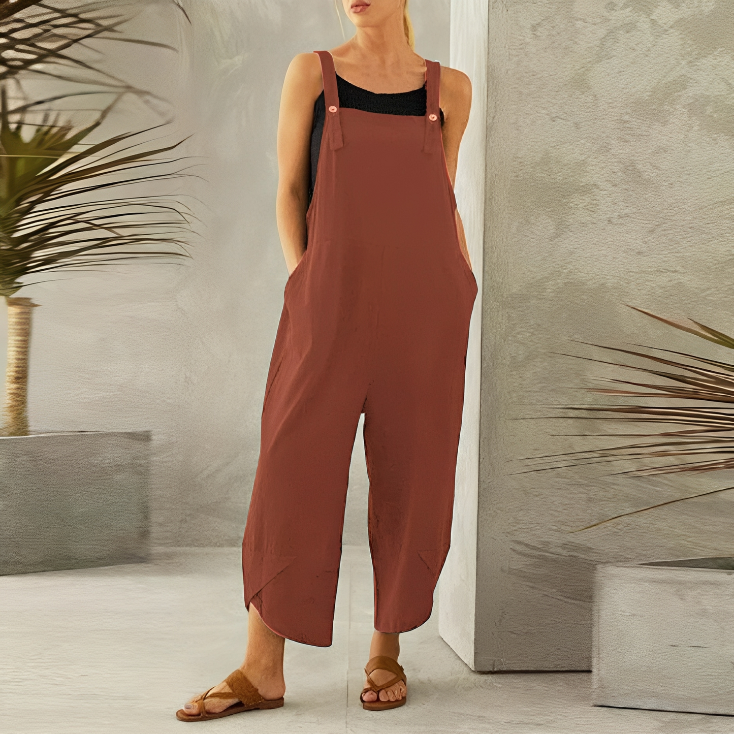 Gabrielle - Casual wide-leg jumpsuit for women