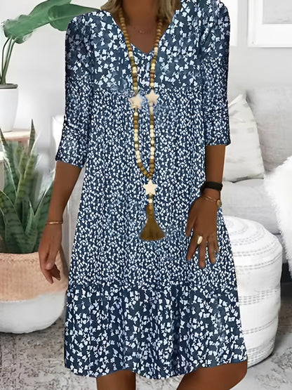 Mariam - Women's Casual V-Neck Dress