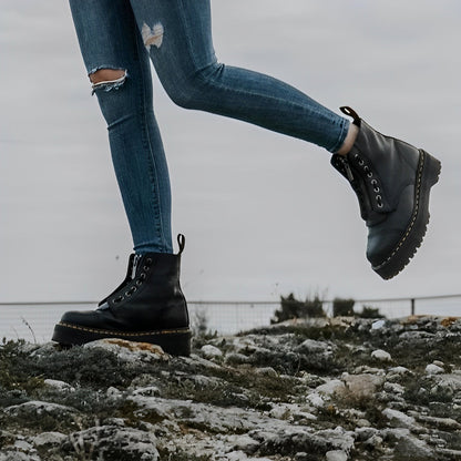 Payton - Cozy Women's Boots with Wide Heel